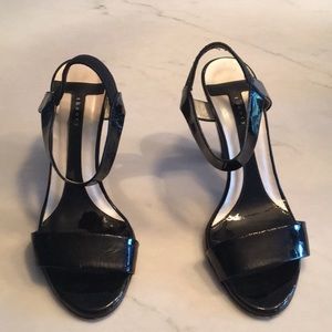 Theory Black Patent Heels